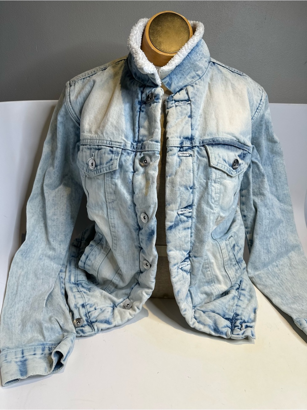South Pole Light Blue Tie-Dye Denim Jacket
